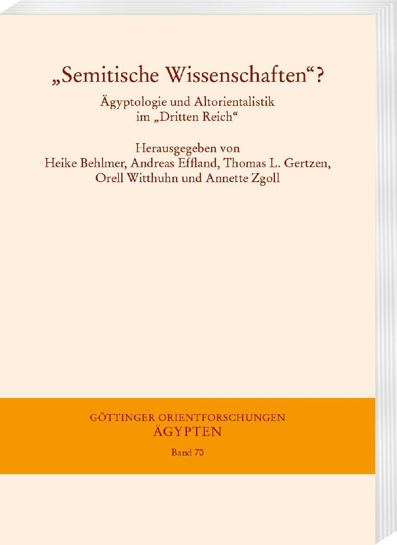"Semitische Wissenschaften"?