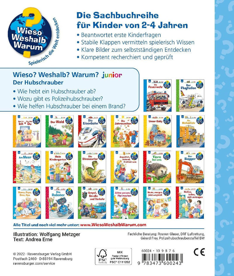 Wieso? Weshalb? Warum? junior, Band 26: Der Hubschrauber (Rückseite)