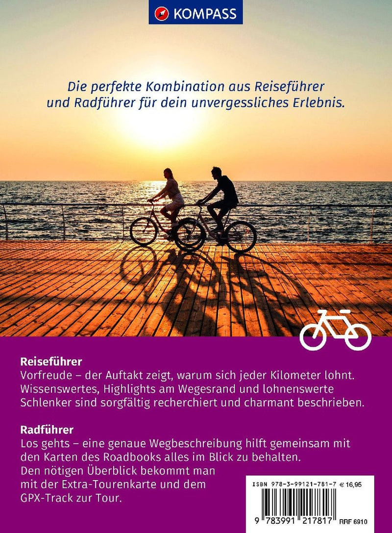 KOMPASS Radreiseführer Weser-Radweg (Rückseite)