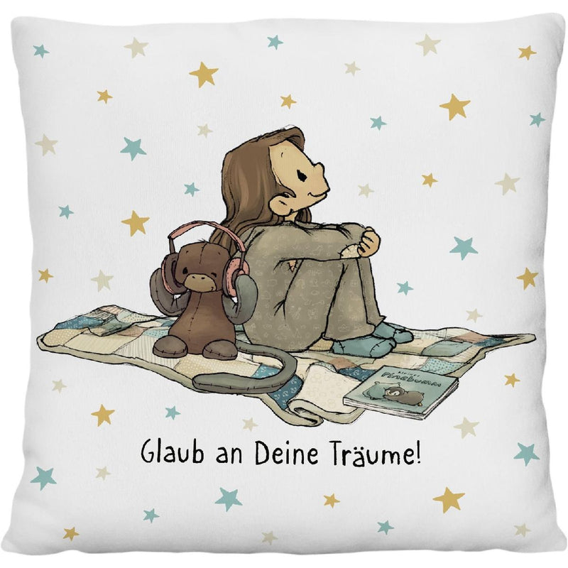 Plüschkissen Motiv 'Anouk' (Innenansicht)