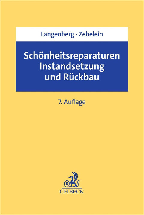 Schönheitsreparaturen, Instandsetzung und Rückbau