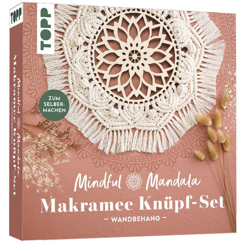 Mindful Mandala - Makramee-Knüpf-Set: Wandbehang. Mit Anleitung und Material zum Selberknüpfen