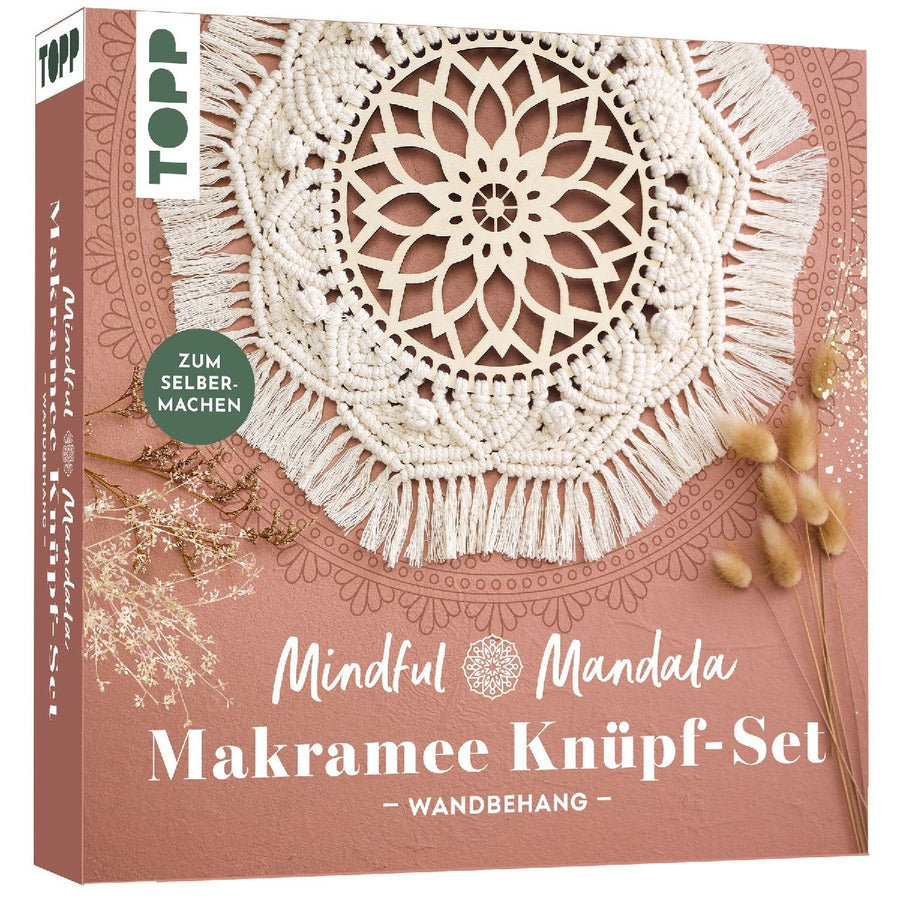 Mindful Mandala - Makramee-Knüpf-Set: Wandbehang. Mit Anleitung und Material zum Selberknüpfen