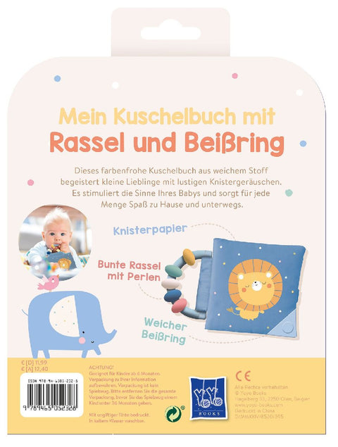 Mein Kuschelbuch mit Rassel und Beißring - Kleiner Löwe