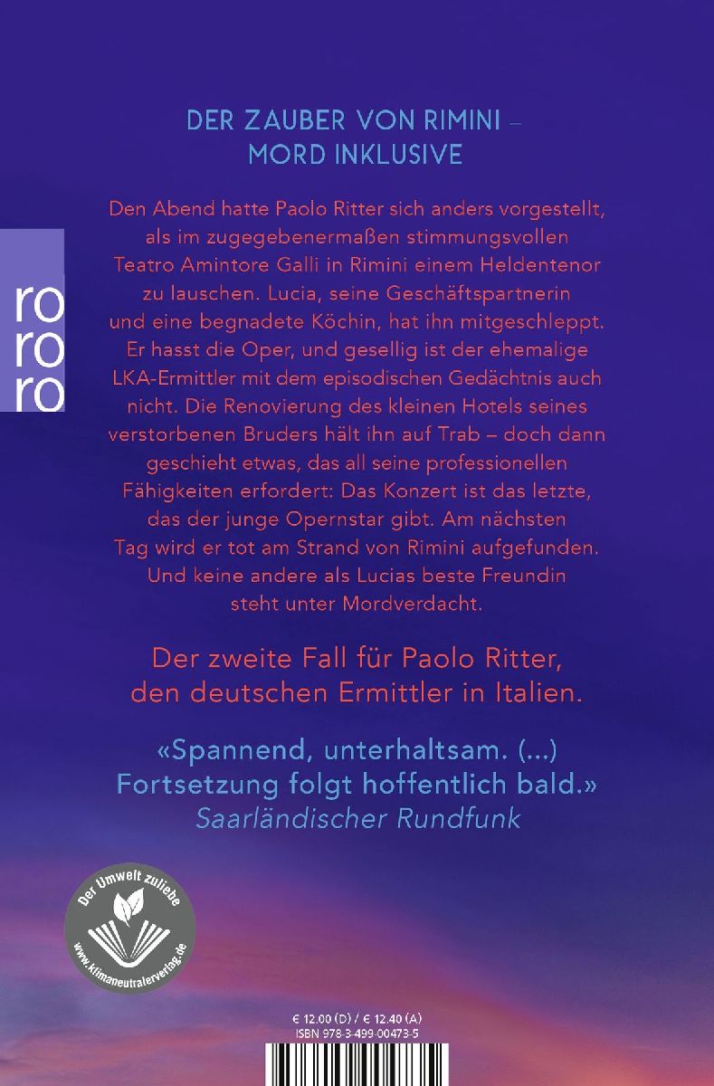 Tod in Rimini (Rückseite)