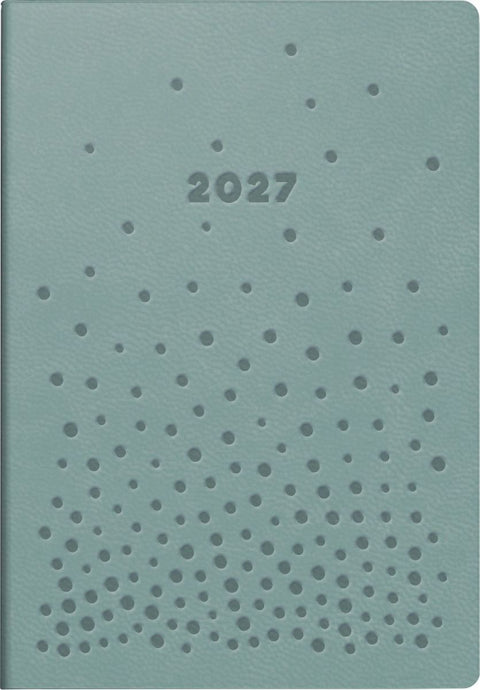 rido/idé 7011055047 Taschenkalender Mod. partner/Industrie I 2027 "Dots" A7, Kunstleder