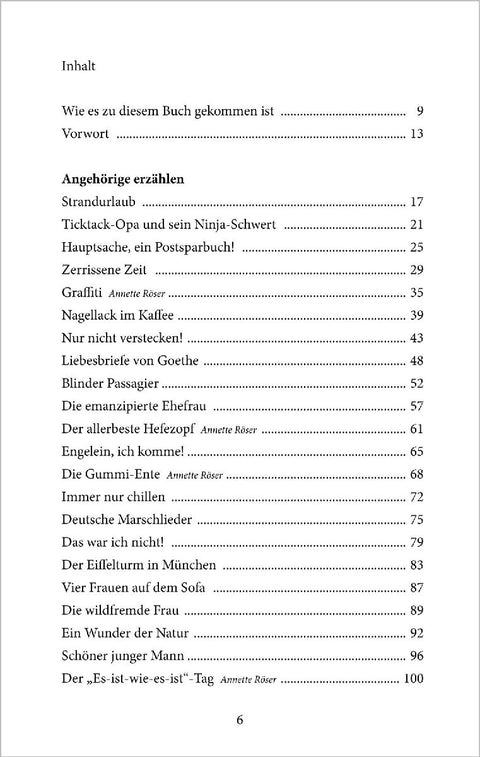 Demenz - Angehörige erzählen