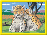 Ravensburger Malen nach Zahlen 28486 - Kleine Leoparden - Kinder ab 9 Jahren (Innenansicht)