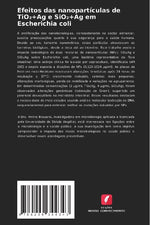 Efeitos das nanopartículas de TiO¿+Ag e SiO¿+Ag em Escherichia coli