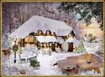 A4-Wand-Adventskalender - Winterliches Cottage