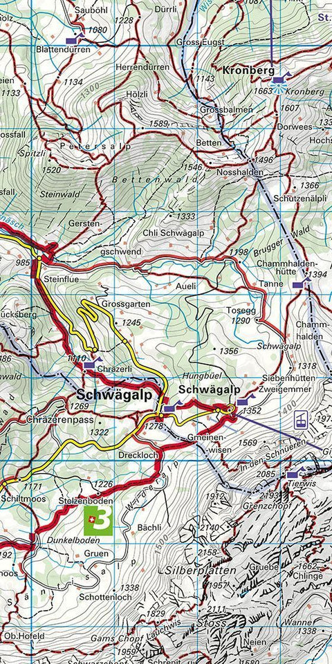 Appenzell - Säntis / St. Gallen 09 Wanderkarte 1:40 000 matt laminiert