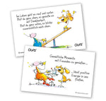 Oups Kärtchenbox - Gute Laune Gedanken (Innenansicht)