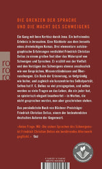 Die sieben Sprachen des Schweigens (Rückseite)