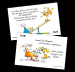 Oups Kärtchenbox - Gute Laune Gedanken (Innenansicht)