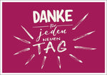 Danke. 18 kalligrafische Postkarten im Vintage-Karton (Innenansicht)