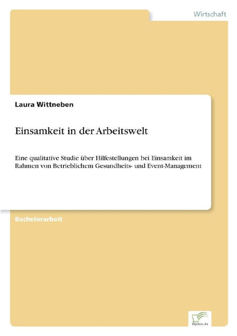 Einsamkeit in der Arbeitswelt