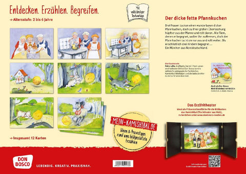 Der dicke fette Pfannkuchen. Kamishibai Bildkartenset.