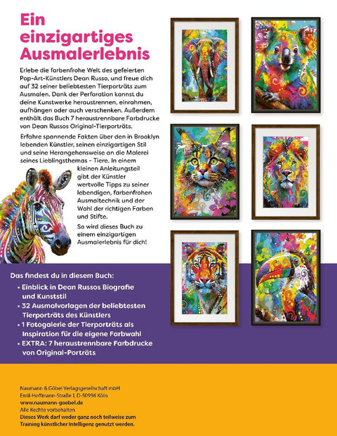 Pop Art Animals - Ausmalbuch