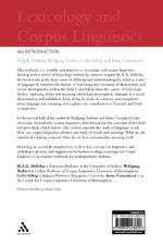 Lexicology and Corpus Linguistics