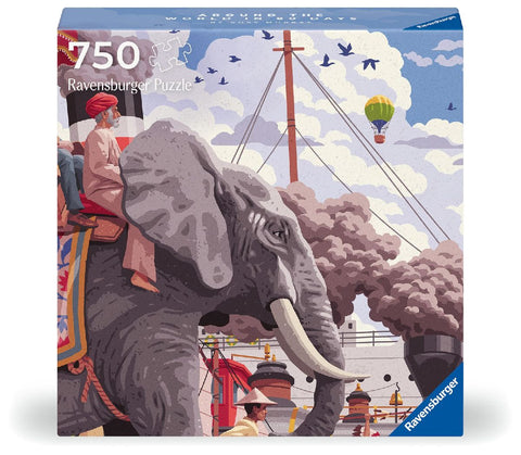 Erwachsenenpuzzle 750 Teile Art&Soul Collection - In 80 Tagen um die Welt