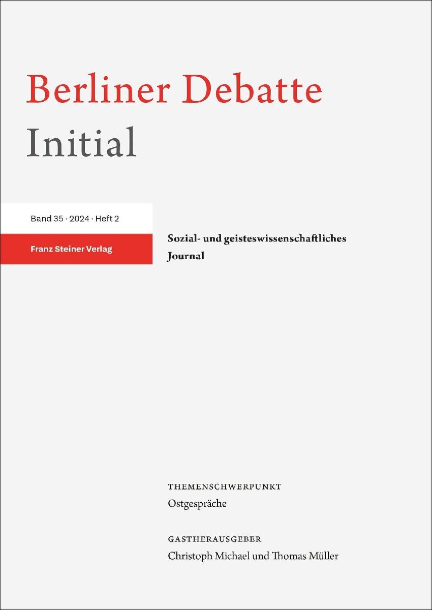 Berliner Debatte Initial 35 (2024) 2