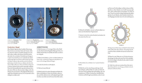 Cabochons mit Perlen einfassen