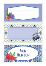 Küchensticker & Etiketten - Portugiesische Fliesen