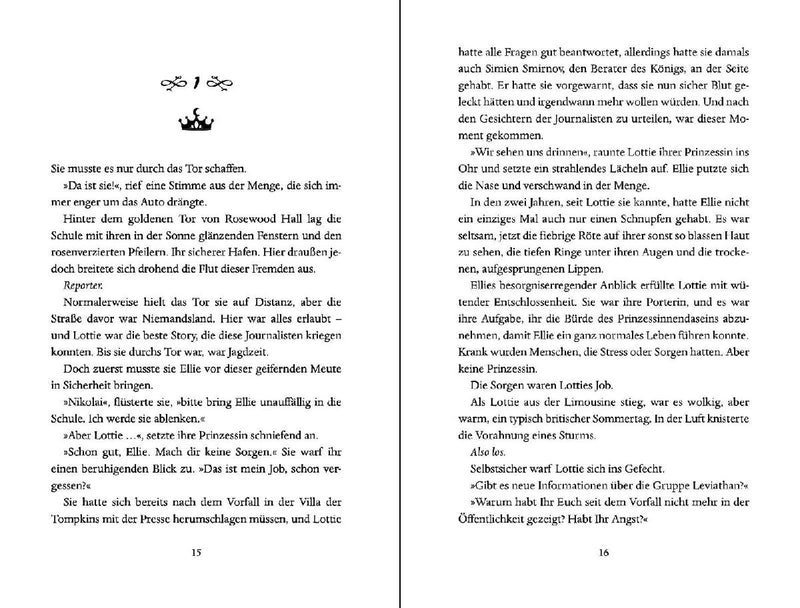 Prinzessin undercover - Entscheidungen (Innenansicht)