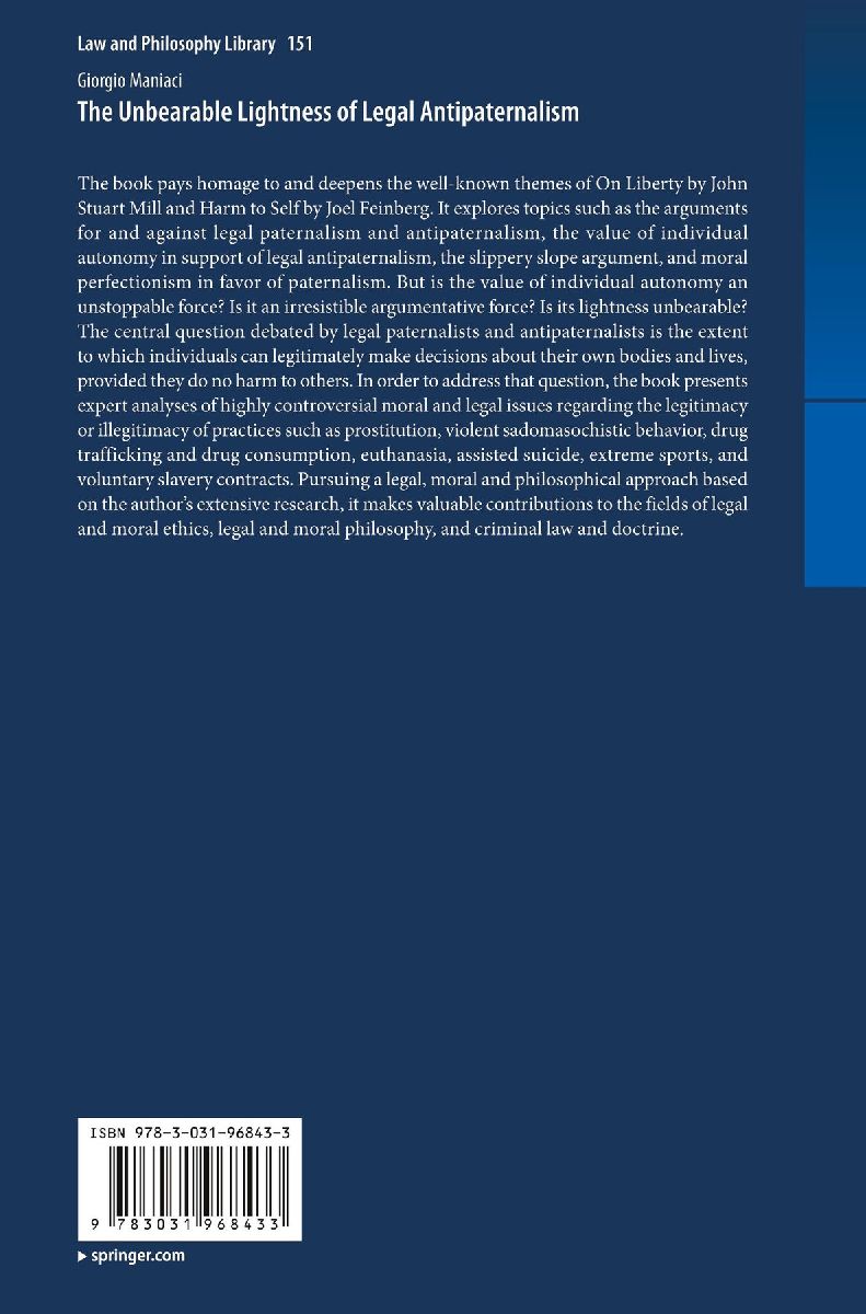 The Unbearable Lightness of Legal Antipaternalism (Rückseite)