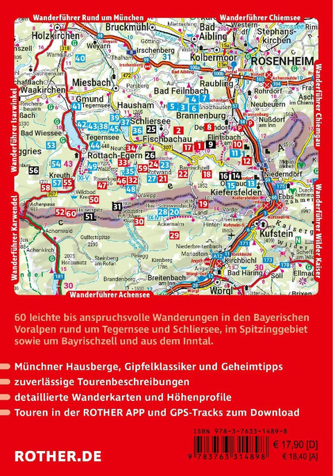 ROTHER Wanderführer Tegernsee, Schliersee, Spitzingsee. 60 Touren in den Bayerischen Voralpen zwischen Isar und Inn