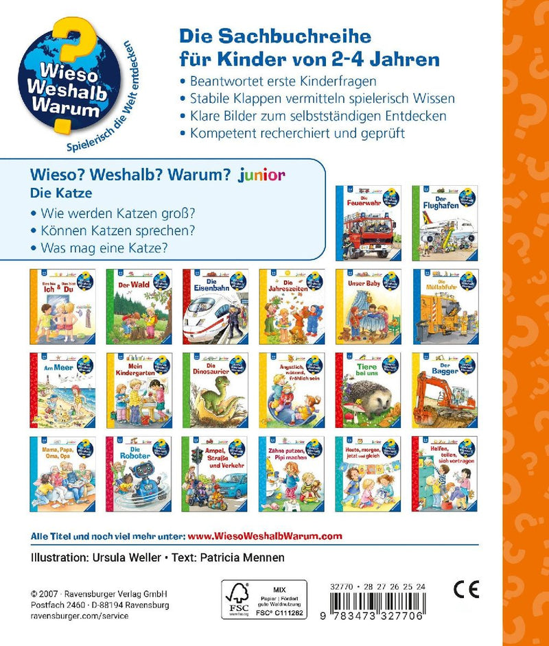 Wieso? Weshalb? Warum? junior, Band 21: Die Katze (Rückseite)