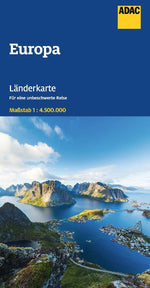 ADAC Länderkarte Europa 1:4,5 Mio.