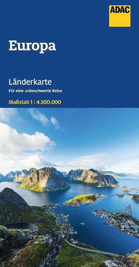 ADAC Länderkarte Europa 1:4,5 Mio.