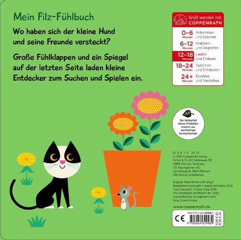 Mein Filz-Fühlbuch: Kuckuck, kleiner Hund!