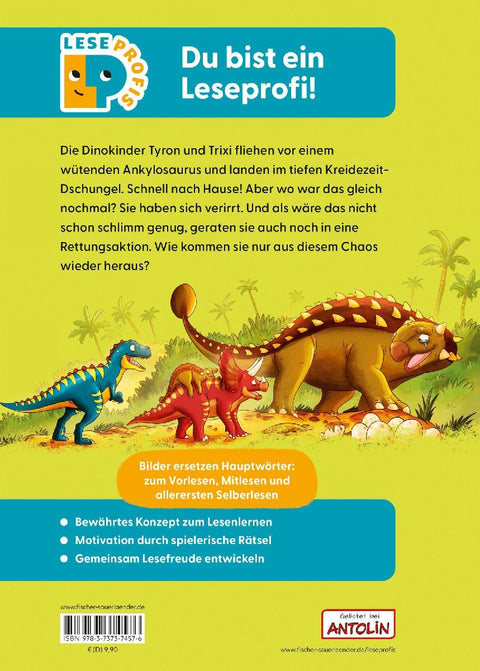 Leseprofis - Mit Bildern lesen lernen: Zwei Dinos wollen nach Hause, Erstes Lesen