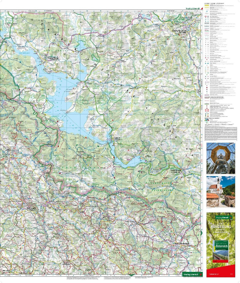 freytag & berndt Wanderkarte WK 262 Böhmerwald, Moldaustausee - Mühlviertel 1:50.000 (Innenansicht)