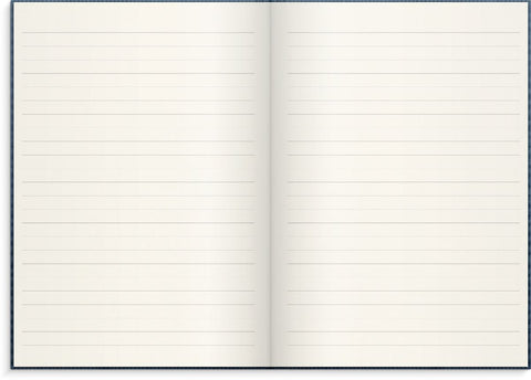 Burde Notizbuch Textil dunkelblau liniert A5