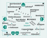 KOMPASS Wanderkarte 864 Deister, Süntel und Saupark 1:25.000