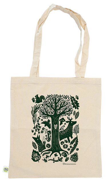 Bio-Baumwolltasche Aus Liebe zum Wald