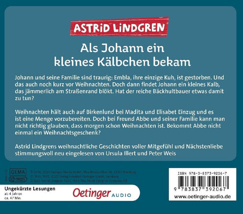 Als Johann ein kleines Kälbchen bekam