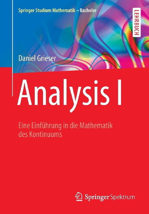 Analysis I