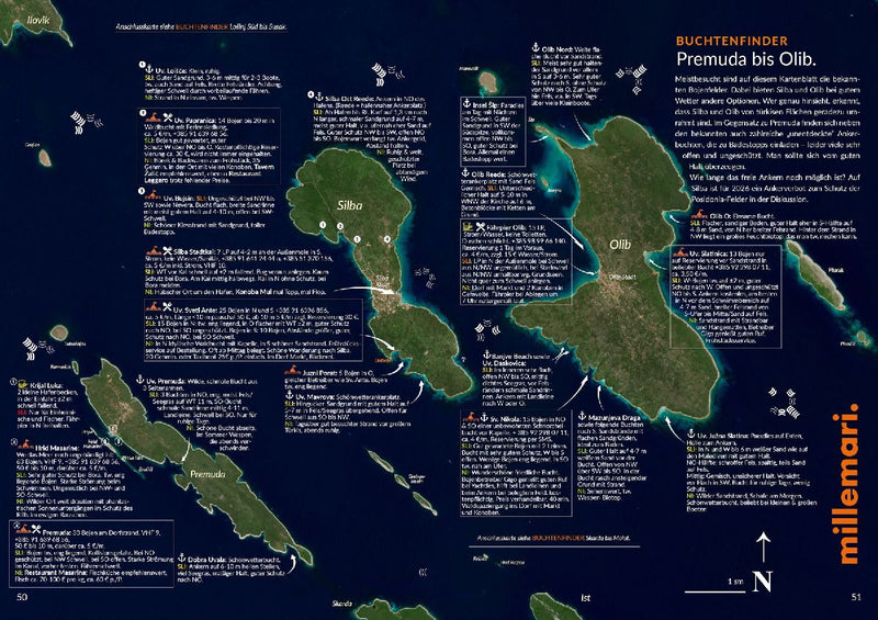 Buchtenfinder Kroatien Nord - Ausgabe 2026 (Innenansicht)