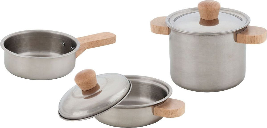 Kochset Sterneküche, 2 Töpfe und 1 Pfanne