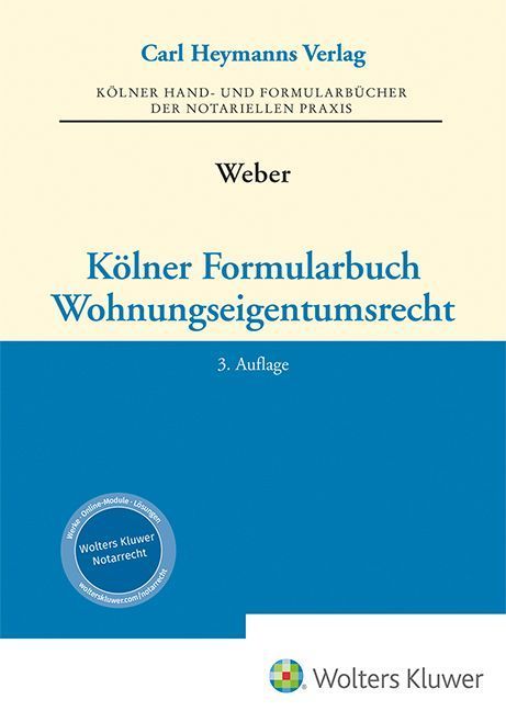 Kölner Formularbuch Wohnungseigentumsrecht