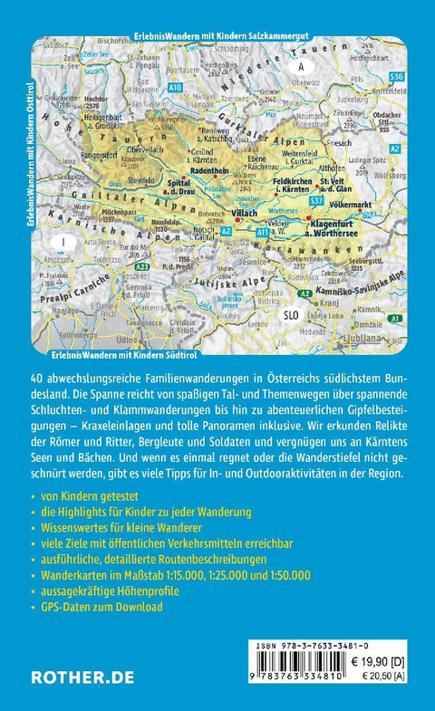 ROTHER Wanderbuch ErlebnisWandern mit Kindern Kärnten. 40 Touren