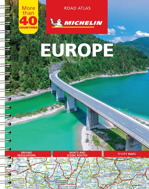 Michelin Straßenatlas Europa mit Spiralbindung