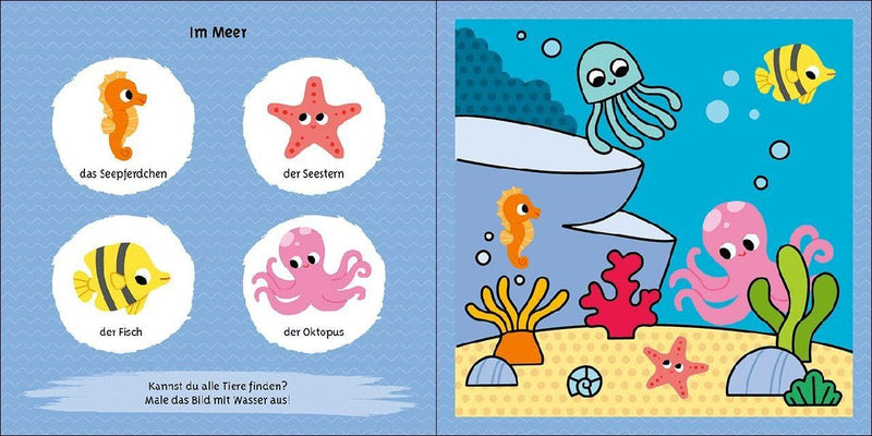 Das magische Wassermalbuch - Tiere (Innenansicht)