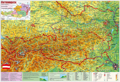 Österreich National- u. Naturparks mit UNESCO Welterbestätten.