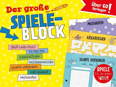 Der große Spieleblock - Spiele für die ganze Familie