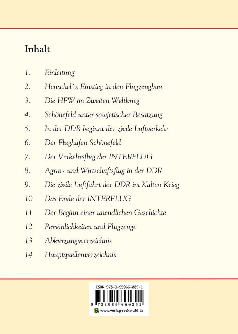 Chronik der Ereignisse - Geschichte des Flughafen Berlin-Schönefeld von 1933 bis 2000 (Rückseite)